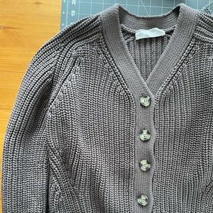 Everlane Texture Cotton cardigan sweater, slightly cropped. Women’s size small.